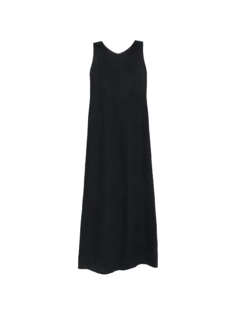 ASPESI vestido largo con moño y aberturas