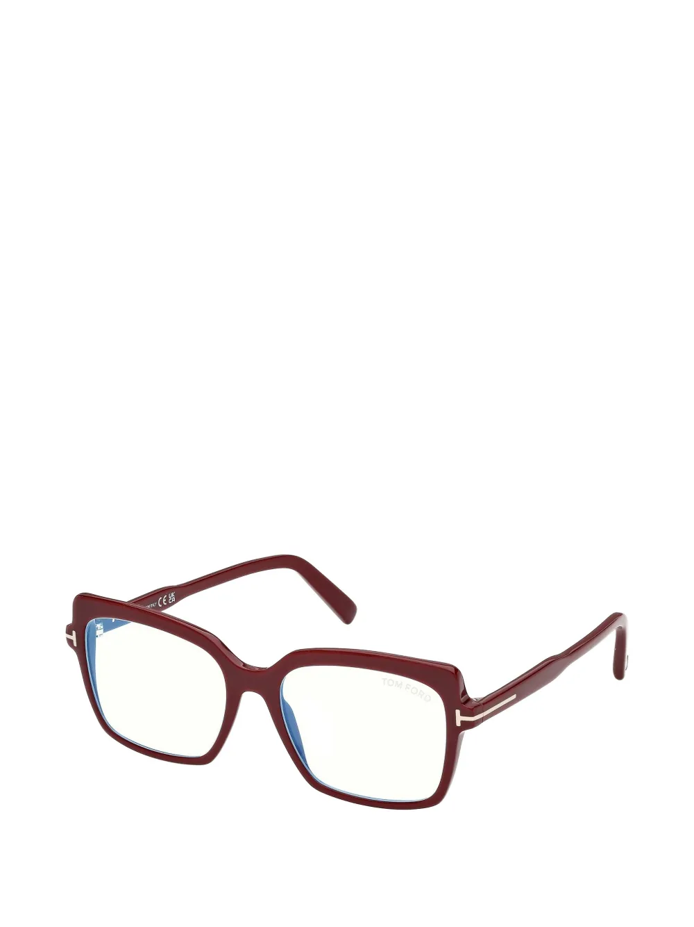 TOM FORD Eyewear Bril met vierkant montuur Rood