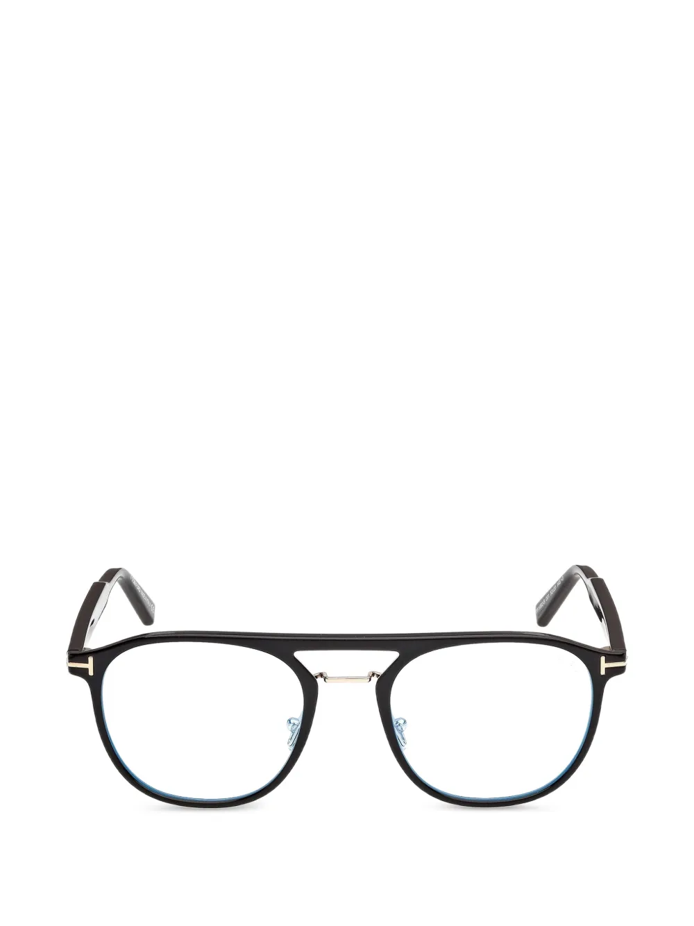 TOM FORD Eyewear double-bridge pilot-frame glasses - Nero