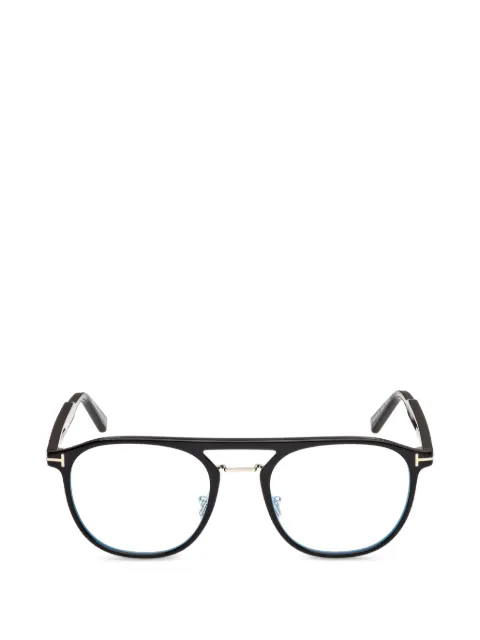 TOM FORD Eyewear double-bridge pilot-frame glasses