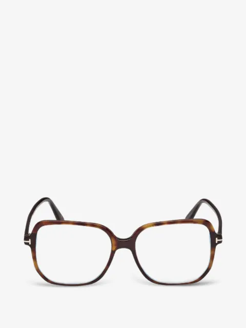 TOM FORD Eyewear lentes con armazón cuadrada estilo carey