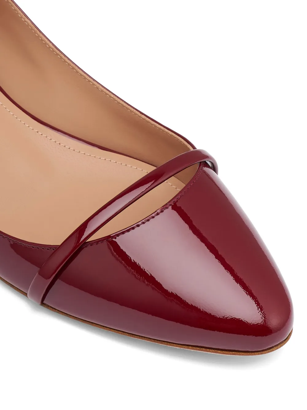 Malone Souliers patent leather Mary ballet flats Rood