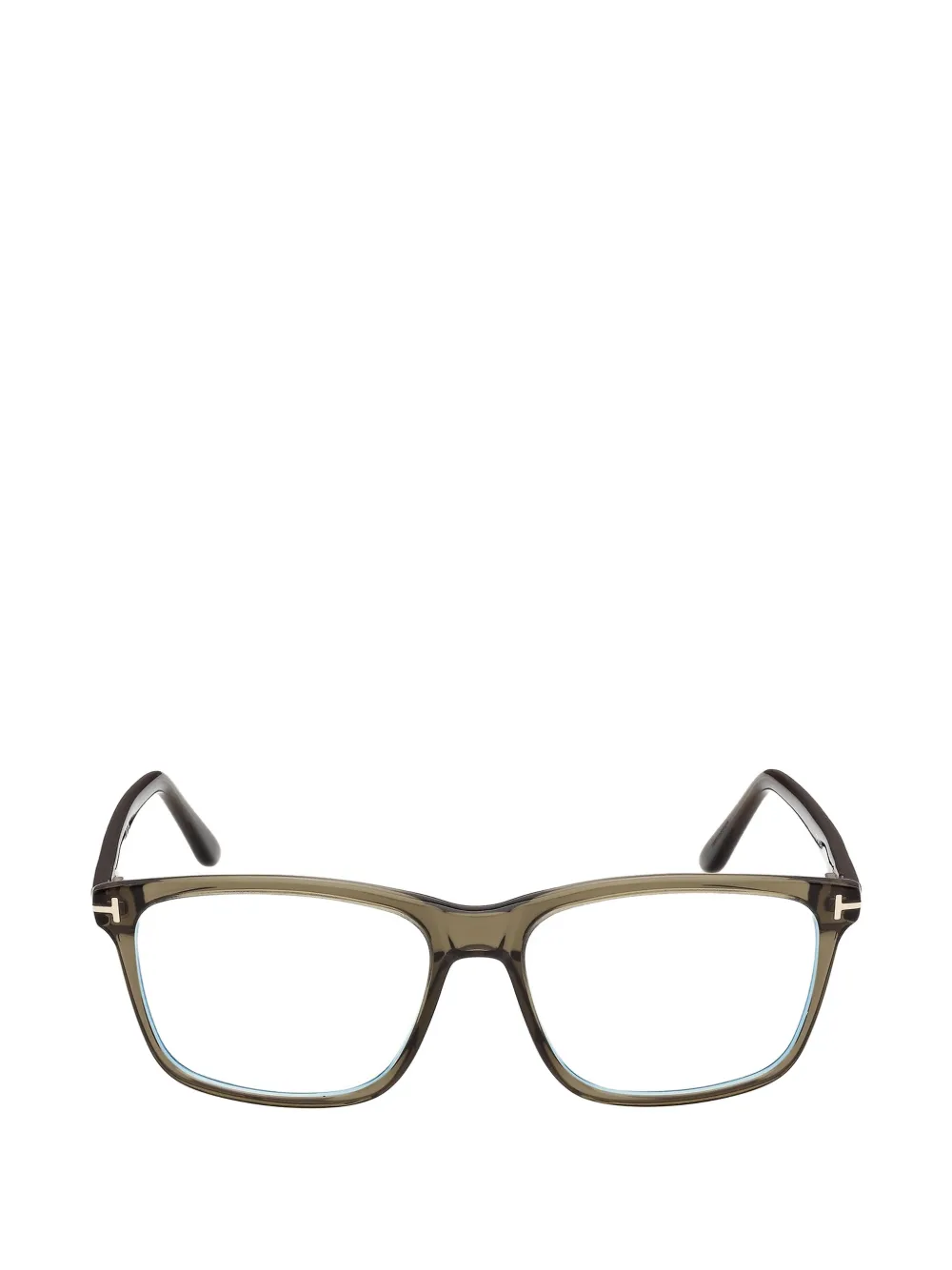 TOM FORD Eyewear T-logo square-frame glasses - Grün
