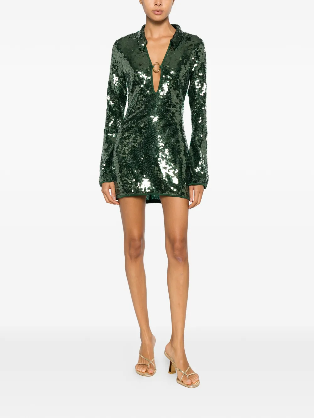 Oséree Marilyn sequin-embellished mini dress - Groen