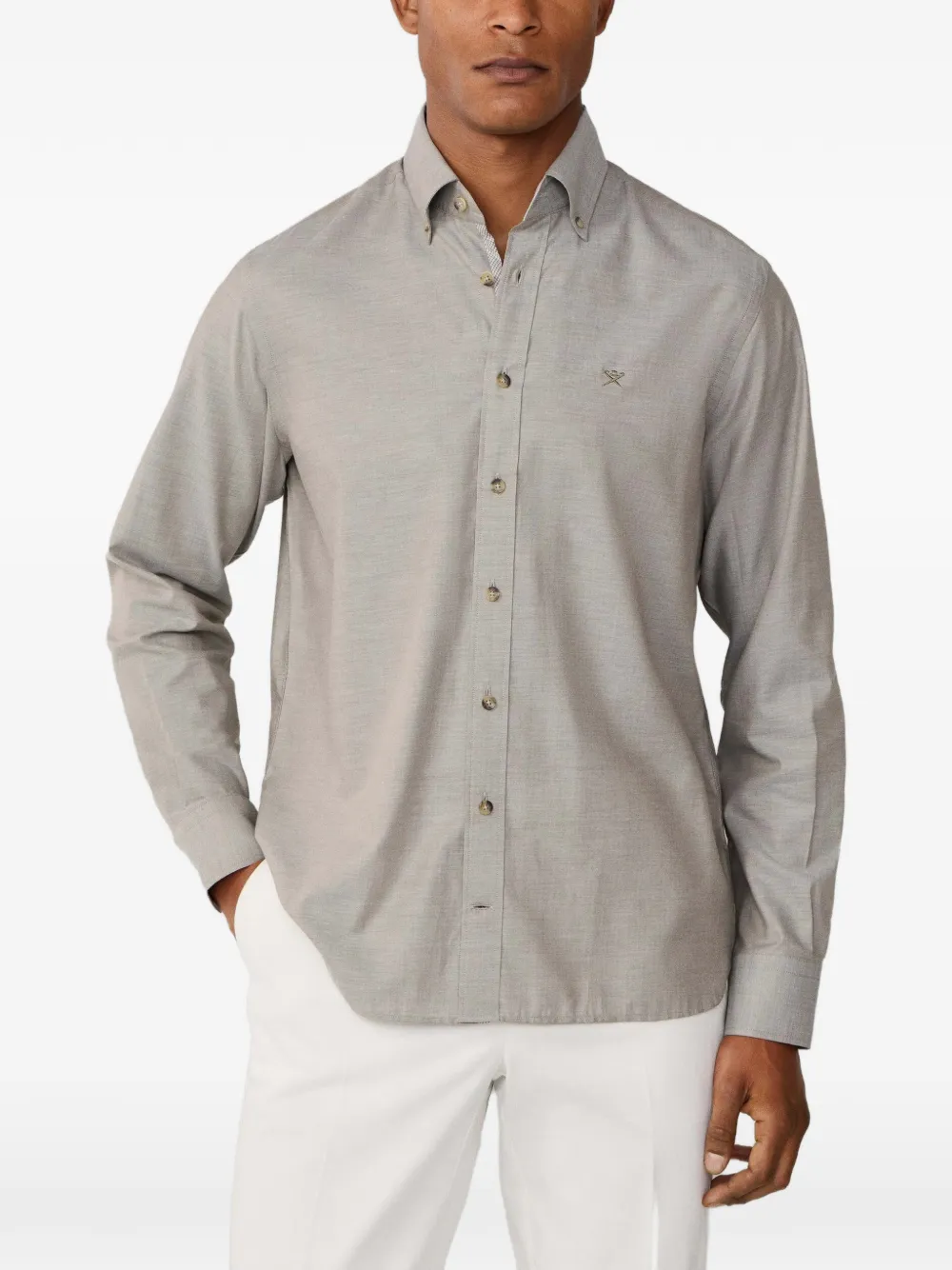Hackett Hackett shirt FLANNEL HBONE MULTI - GREEN