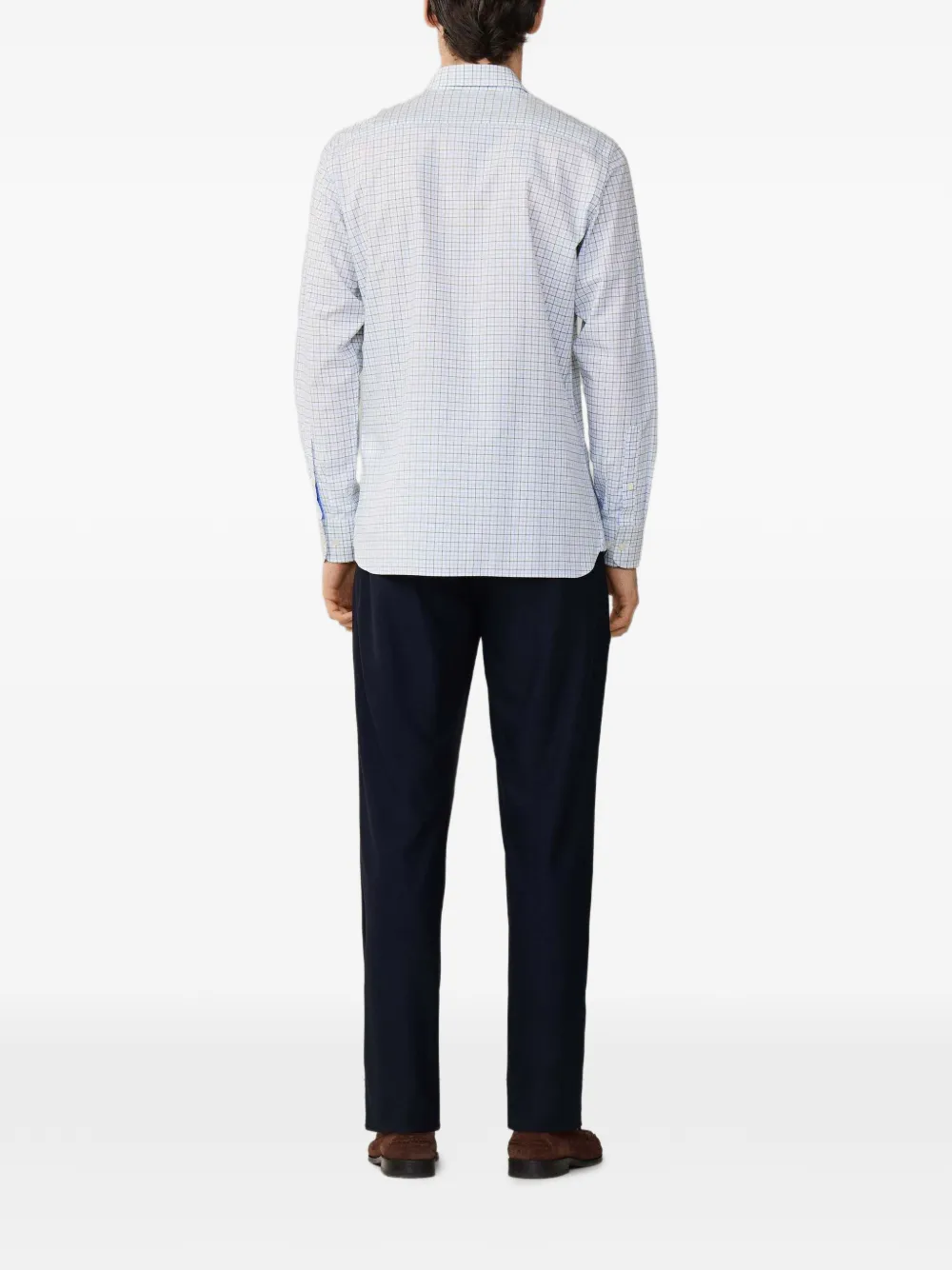 Hackett London Tattersall Pimlico overhemd Wit