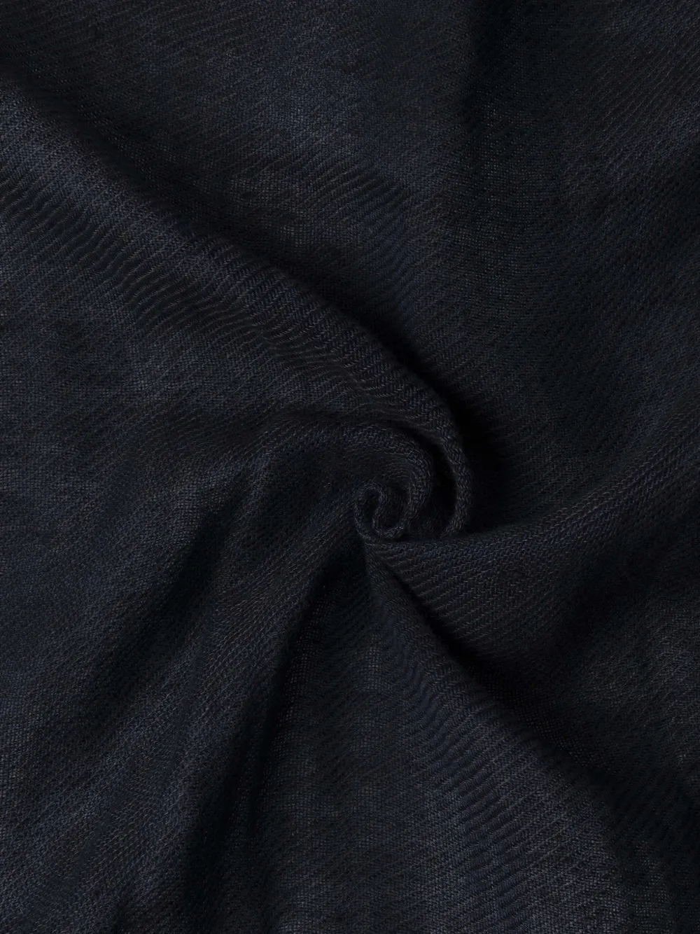 Hackett Herringbone-pattern Fringed-edge Scarf In Black