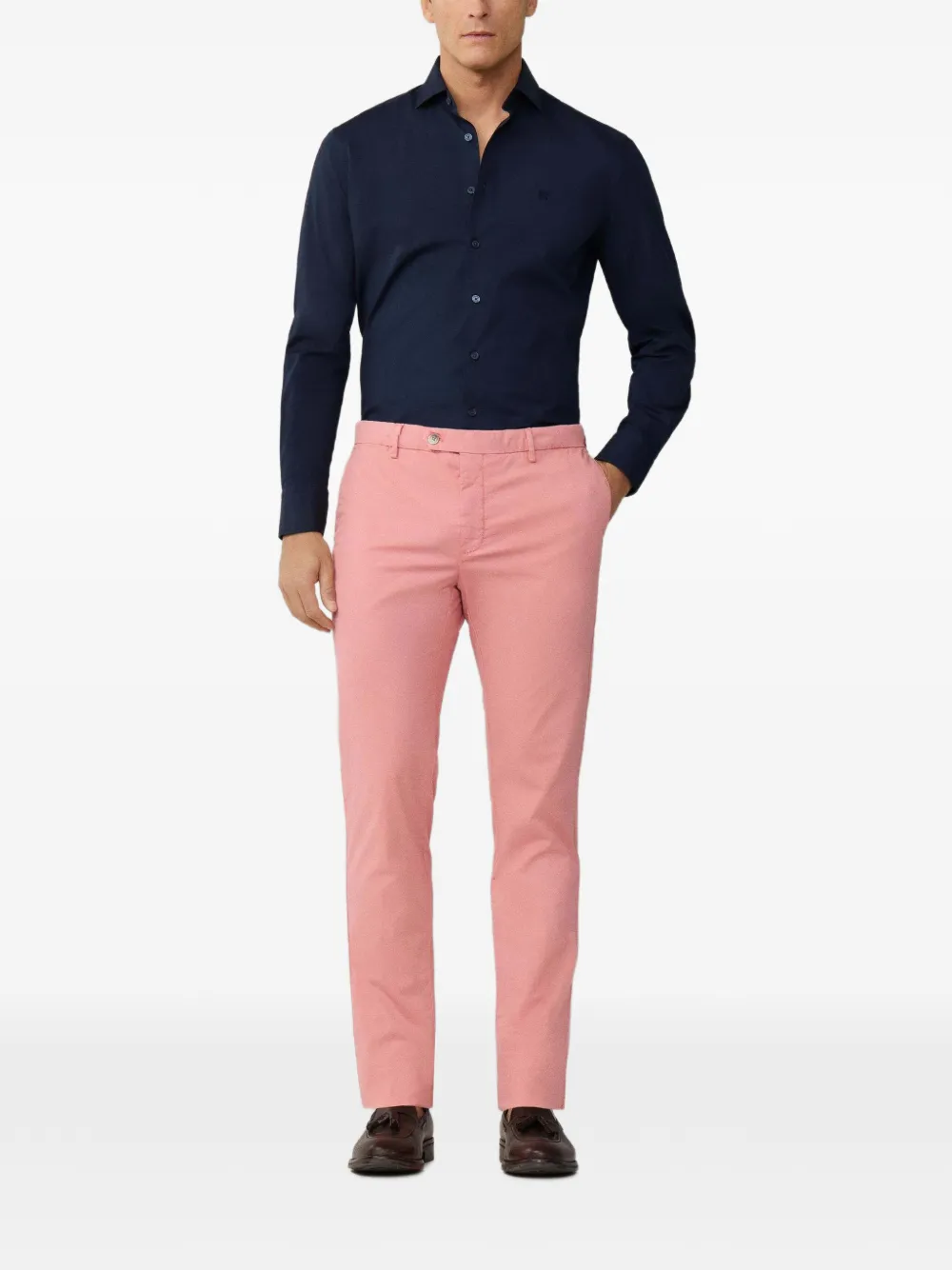 Hackett London Slim-fit chino Roze