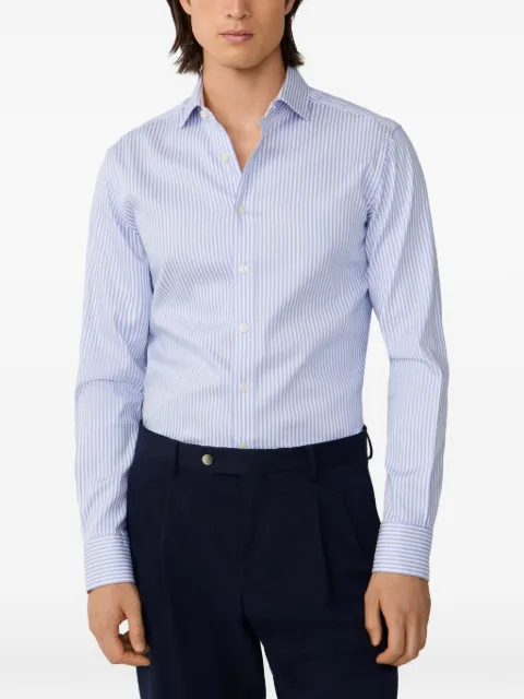 Hackett London Bengal-stripe Kent-collar shirt