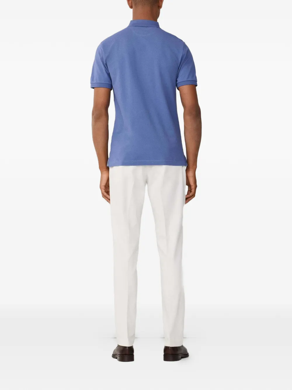 Hackett London Slim-fit poloshirt met geborduurd logo Blauw