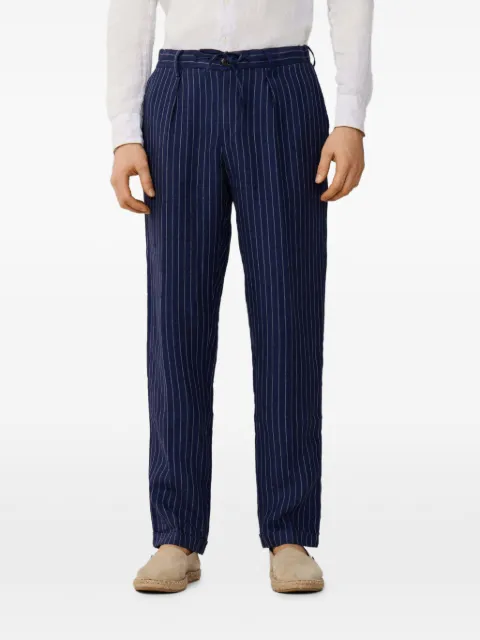 Hackett London Regent kritstrecksrandiga chinos