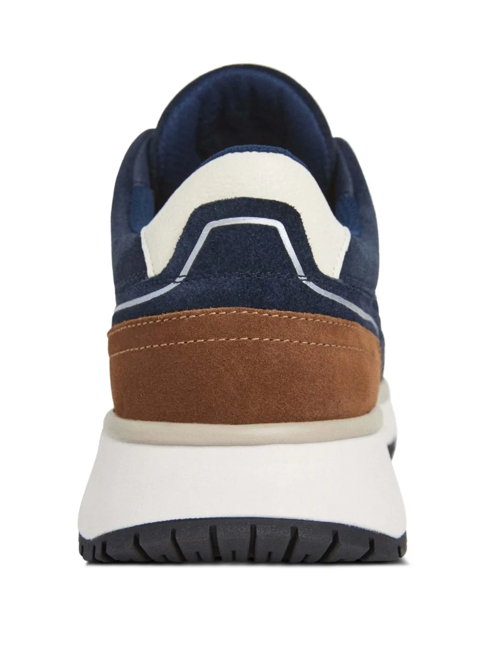 Hackett London Otto sneakers met monogram Blauw