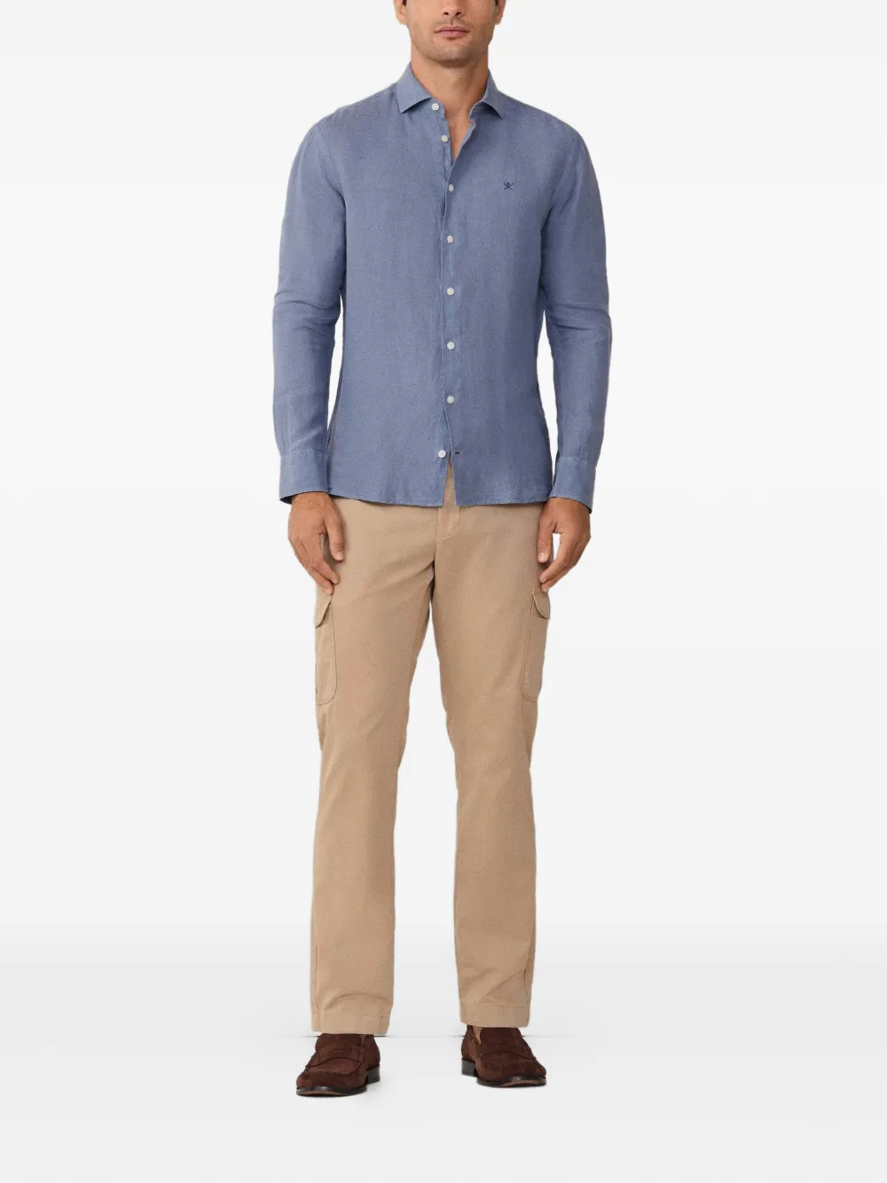 Hackett London Kensington slim-fit cargo broek Beige