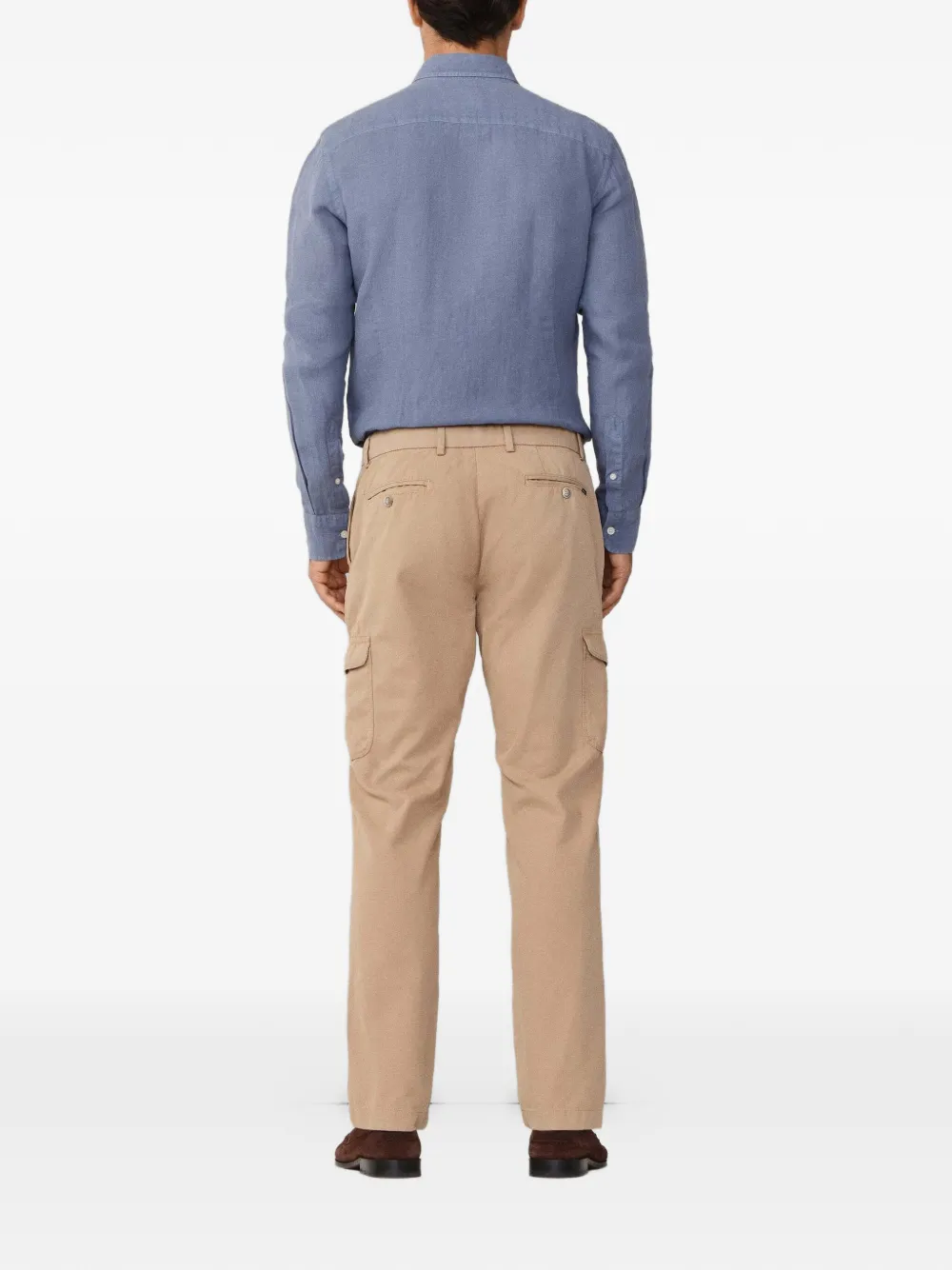 Hackett London Kensington slim-fit cargo broek Beige