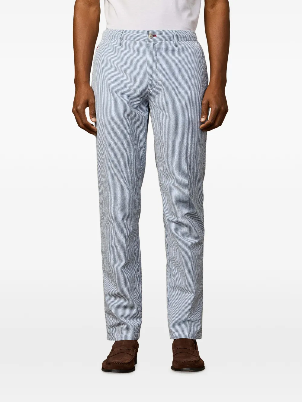 Hackett Stripe-pattern Trousers In Blue