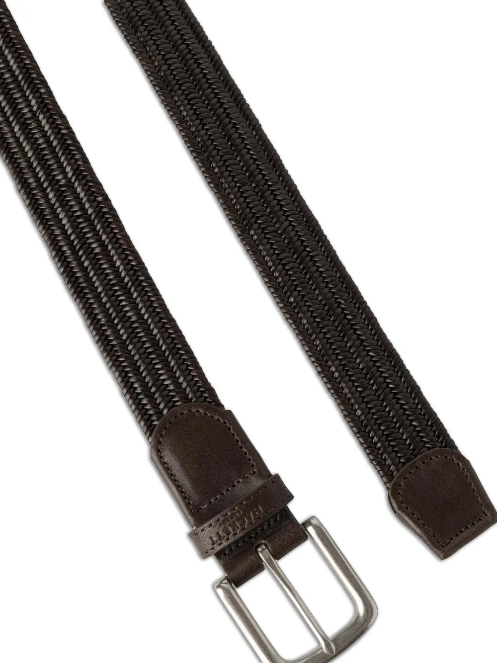 Hackett Braided Belt In Brown