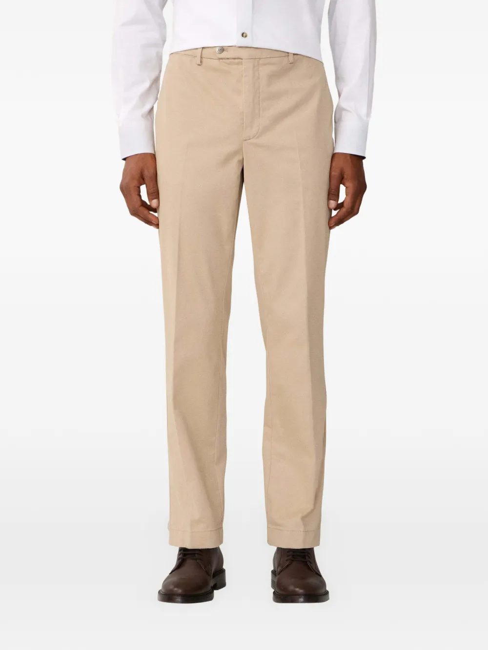 Hackett London Sanderson broek met riemlus Beige
