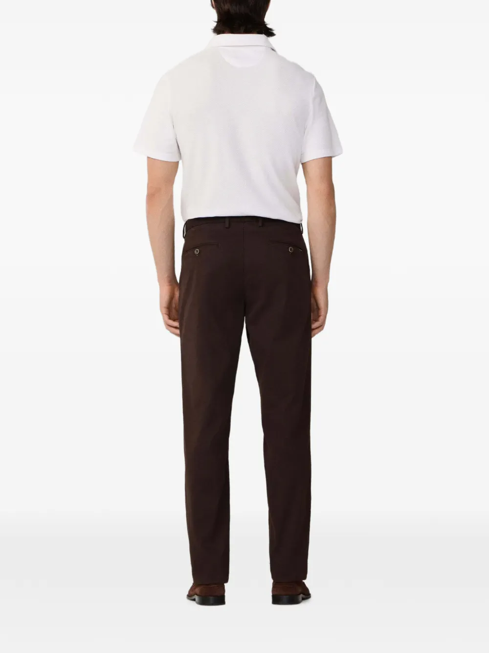 Hackett London Sanderson chino met textuur Bruin