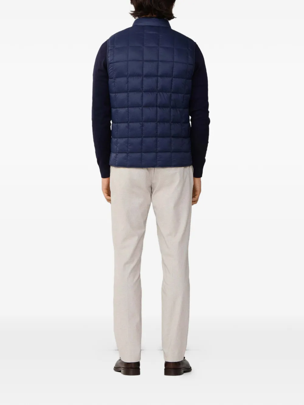Hackett Logo-embroidered Gilet In Blue