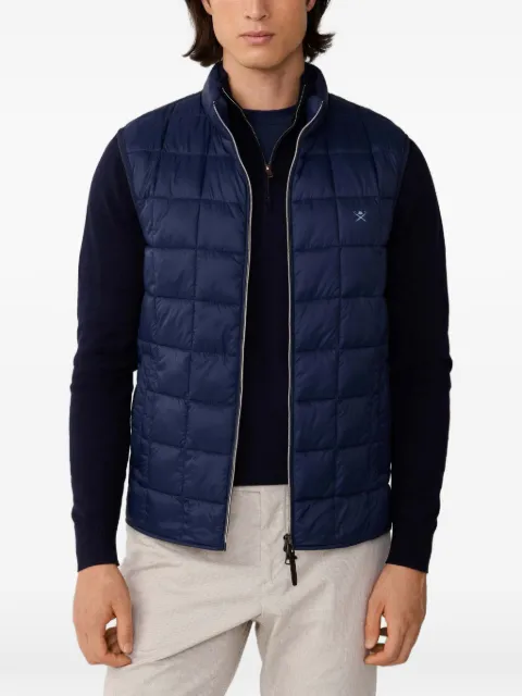 Hackett London logo-embroidered gilet