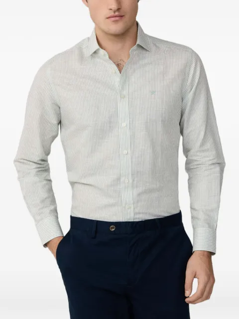 Hackett London Bengal-stripe Kent-collar shirt