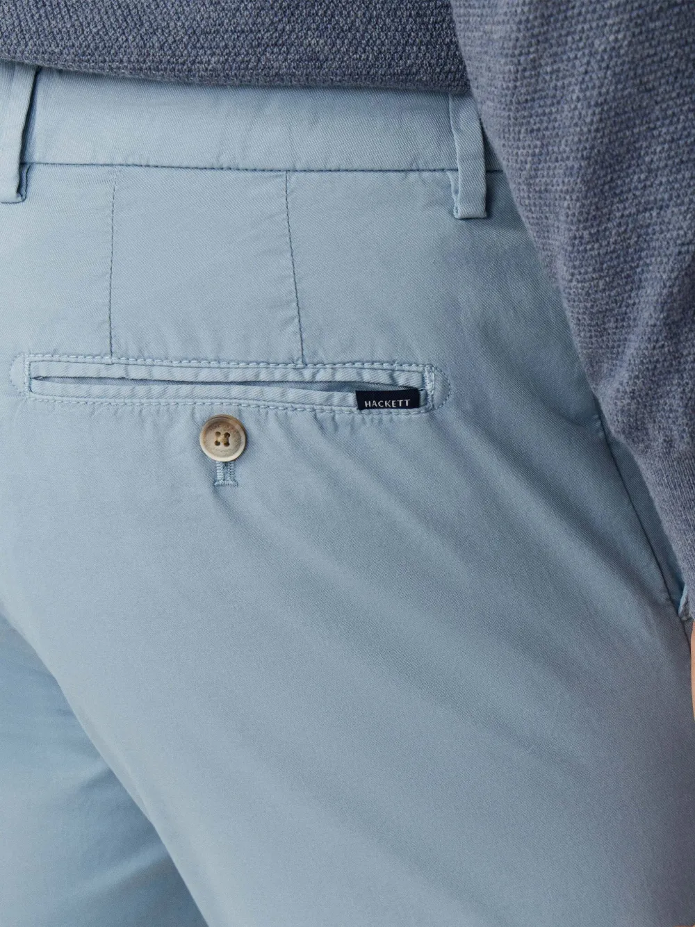 Hackett London Kensington slim-fit broek Blauw