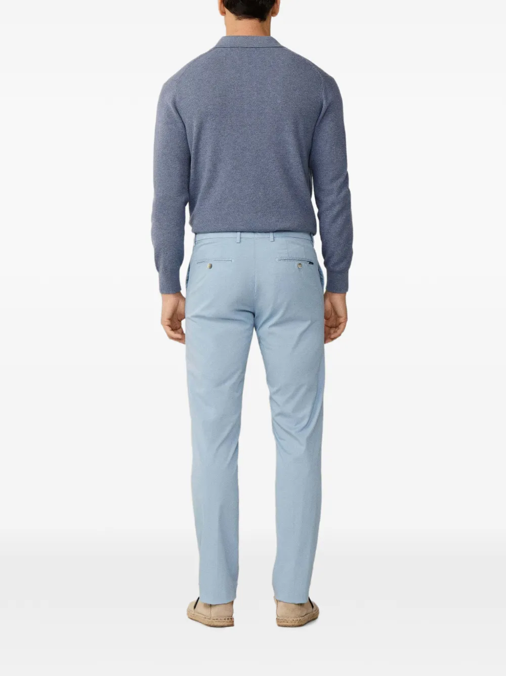 Hackett London Kensington slim-fit broek Blauw