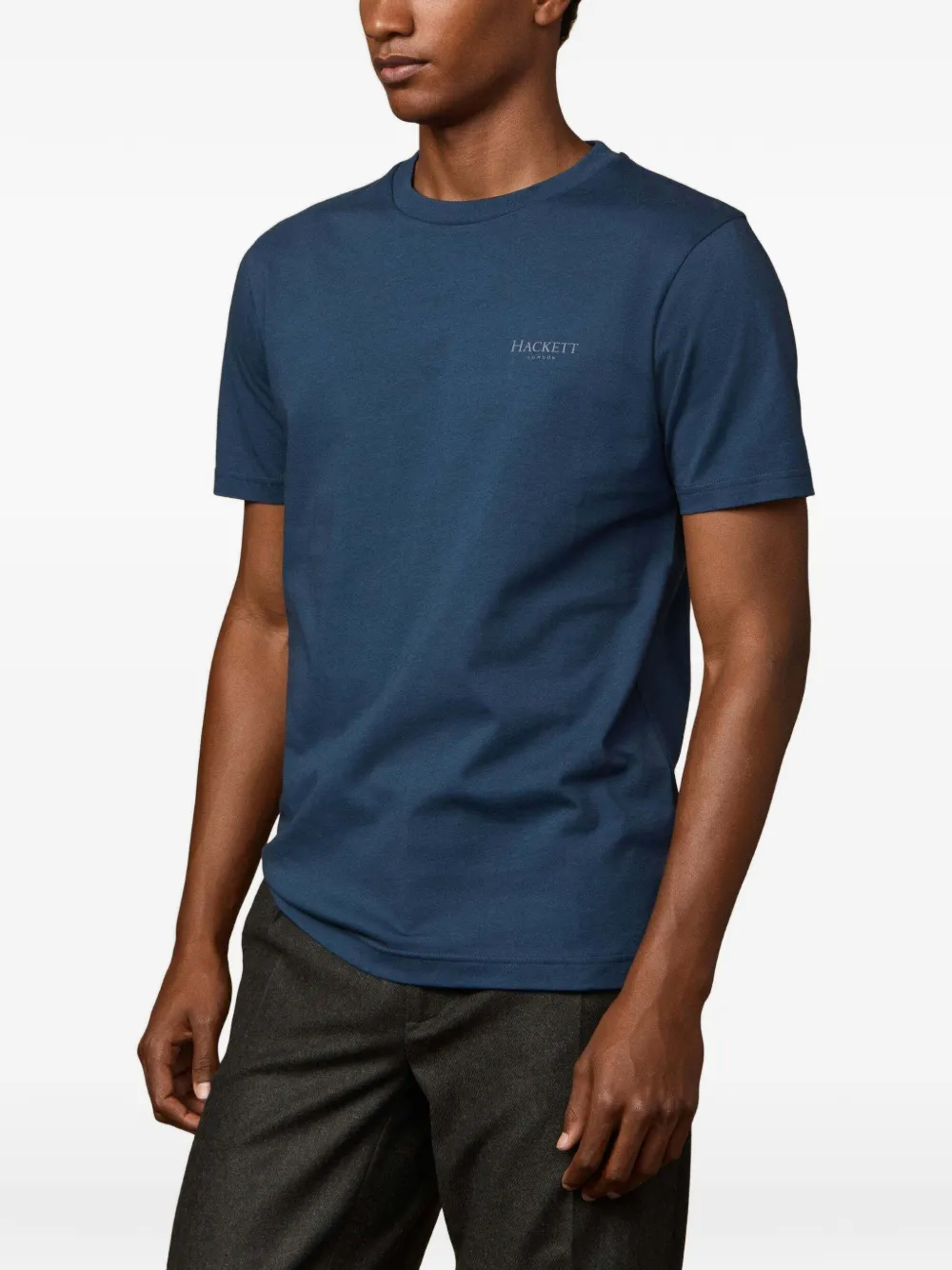 Hackett Logo-print T-shirt In Blue