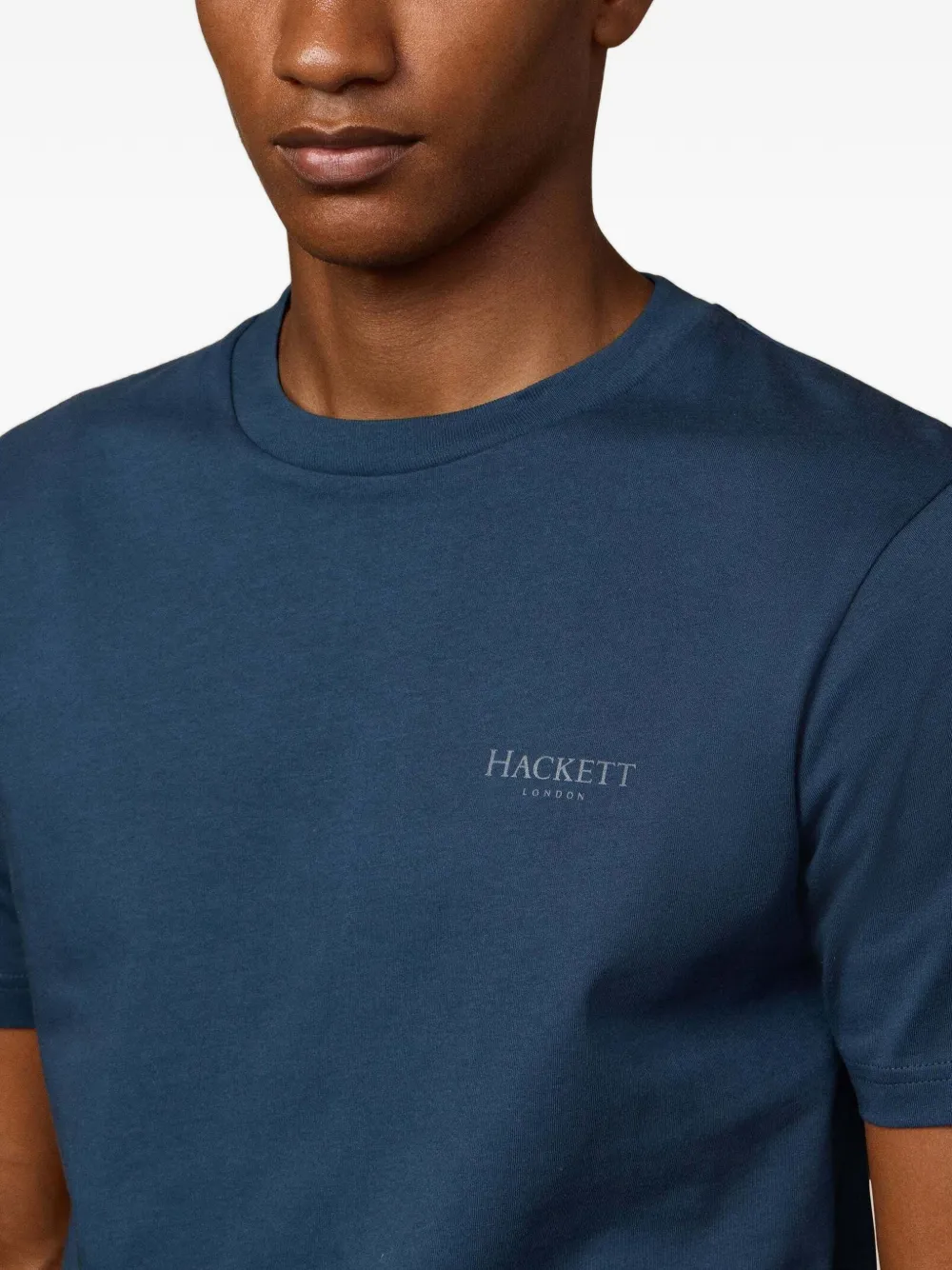 Hackett Logo-print T-shirt In Blue