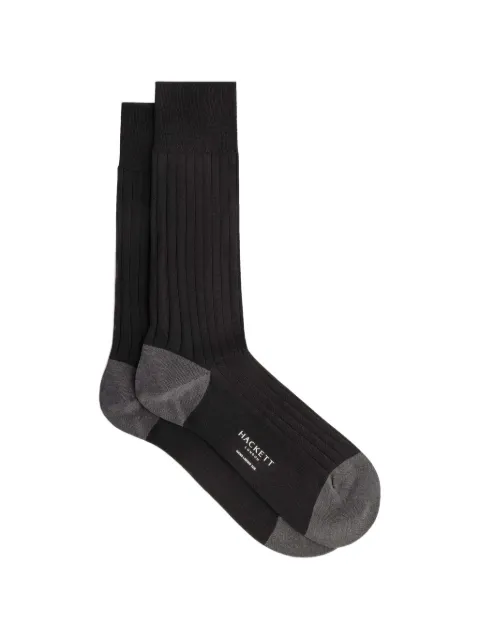 Hackett London ribbade strumpor i bomull