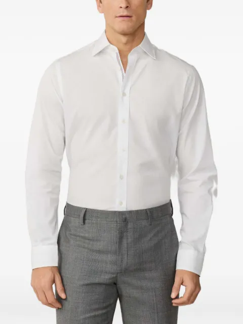 Hackett London camisa con cuello de pico