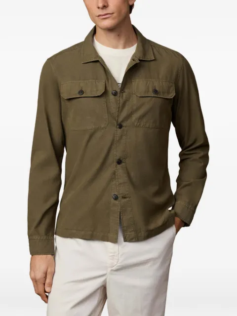 Hackett London chamarra estilo sobrecamisa Heritage Twill
