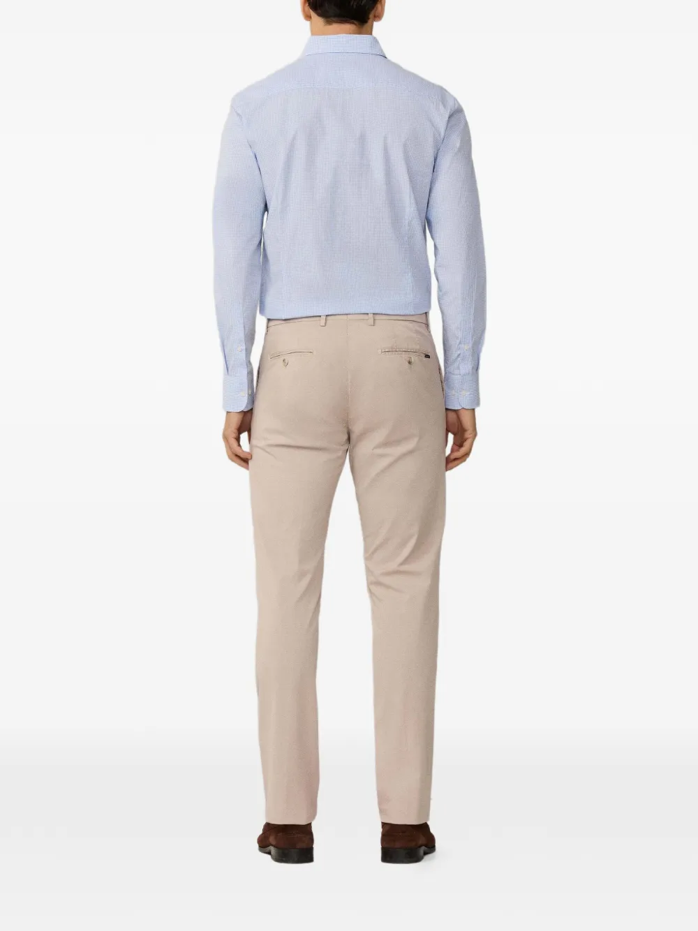 Hackett London Kensington slim-fit broek Beige