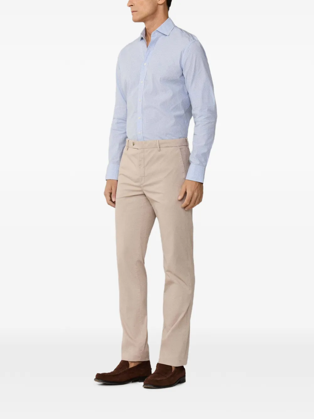 Hackett London Kensington slim-fit broek Beige