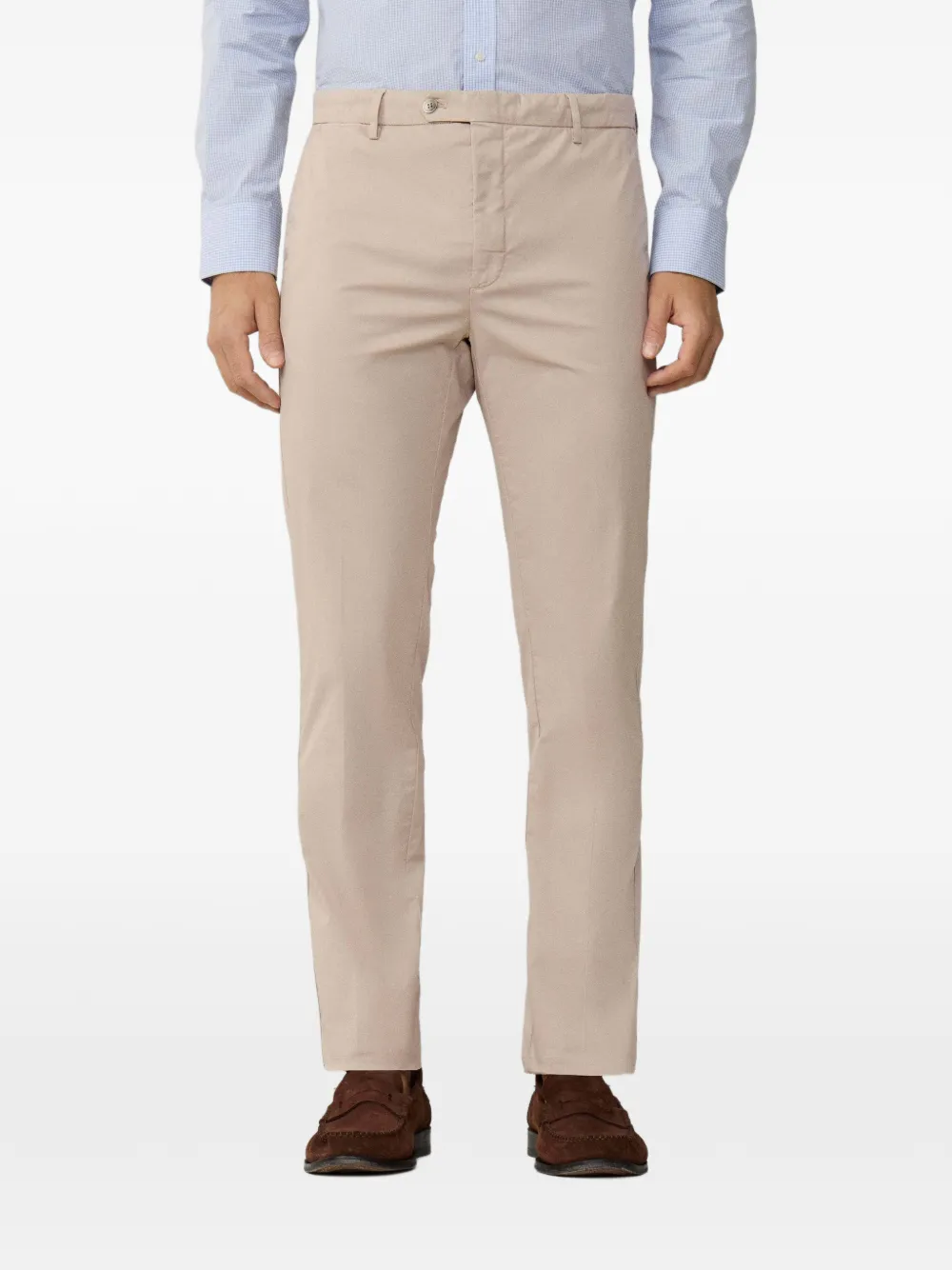 Hackett Kensington Slim-fit Trousers In Neutral