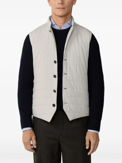 Hackett London chaleco capitonado en la parte posterior