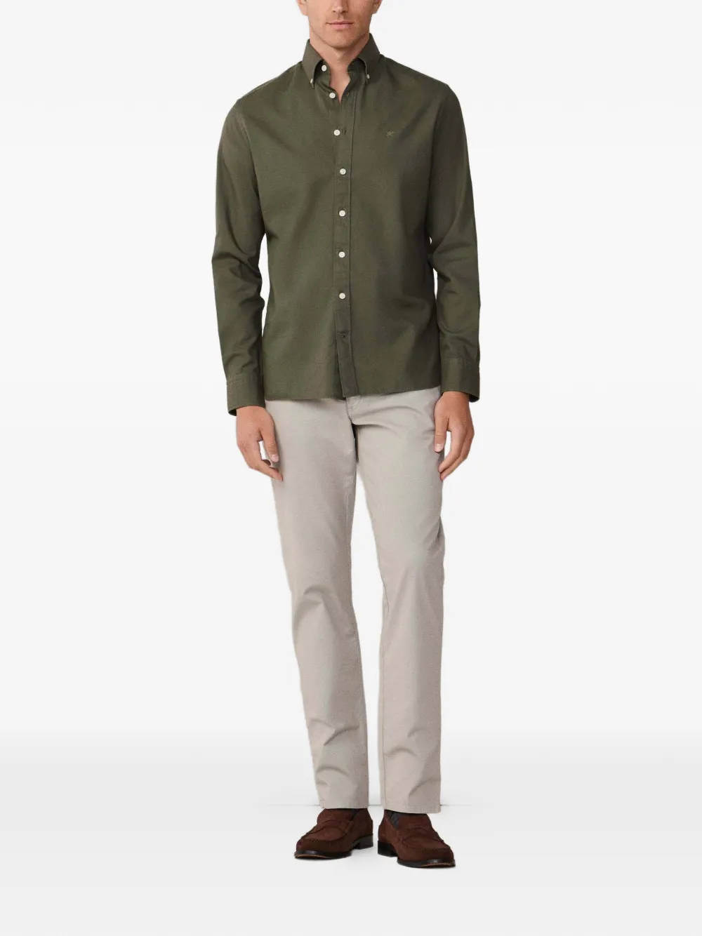 Hackett London Button-down overhemd Groen