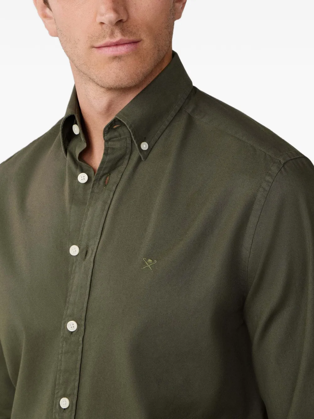 Hackett London Button-down overhemd Groen