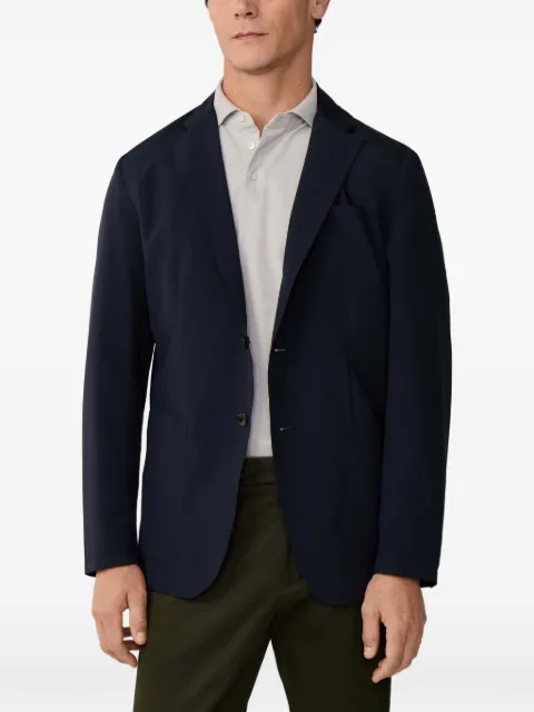 Hackett London single-breasted lightweight blazer