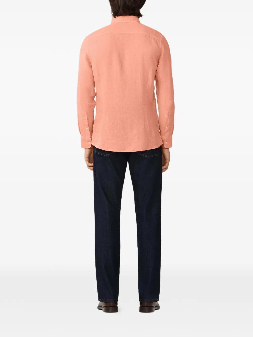 Hackett Brompton Buttoned Shirt In Orange