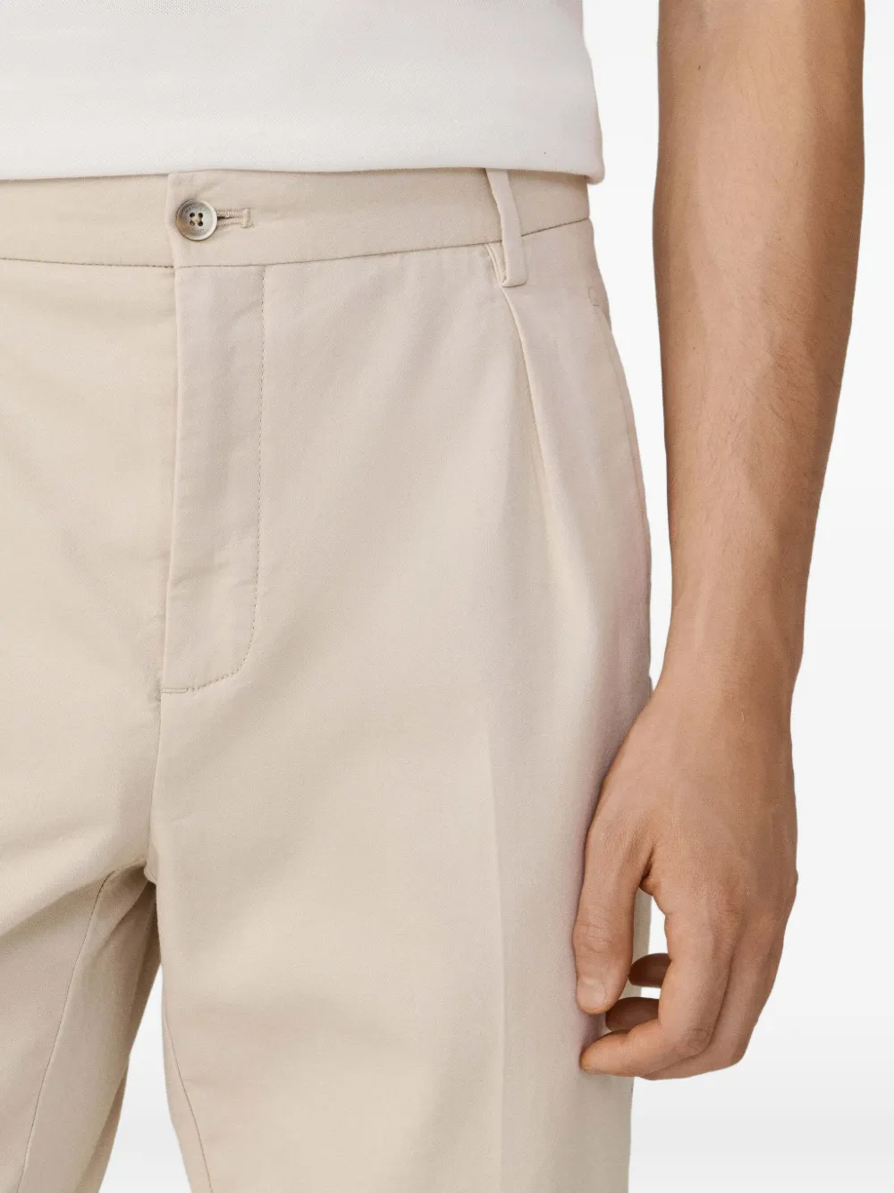 Hackett London Sloane broek met toelopende pijpen Beige