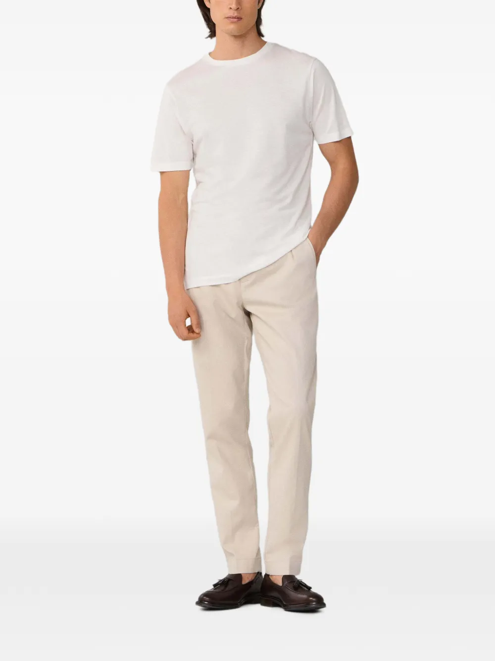 Hackett London Sloane broek met toelopende pijpen Beige
