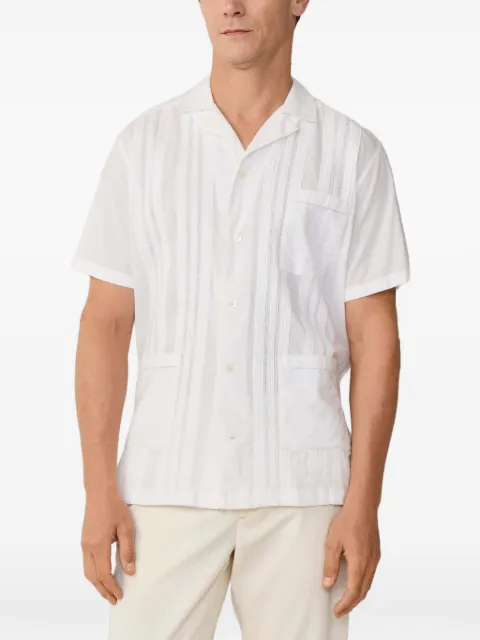 Hackett London chemise Guayabera à col froncé