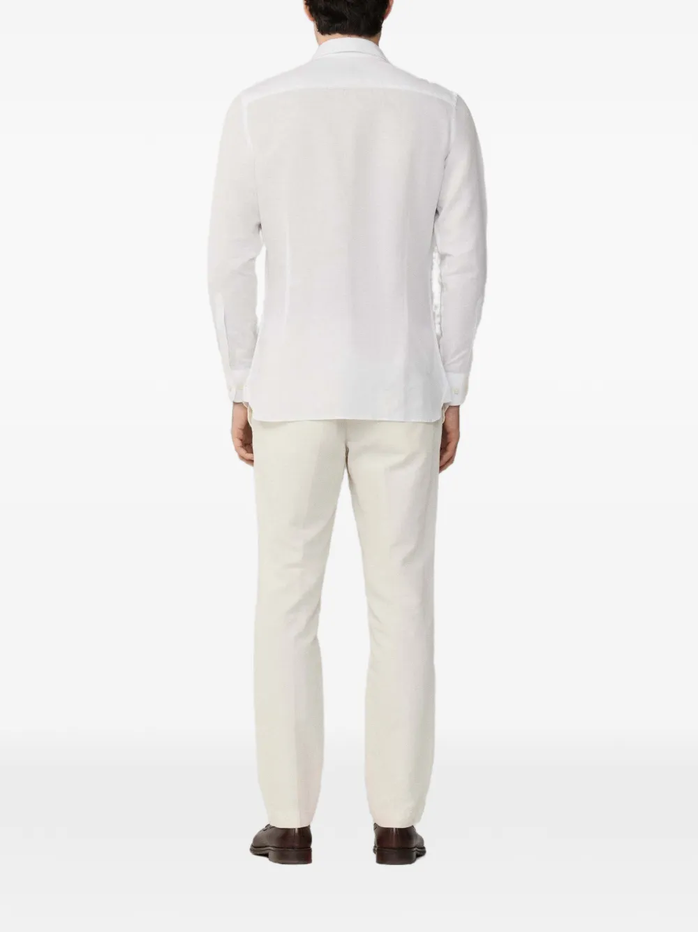 Hackett London Overhemd met puntige kraag Wit