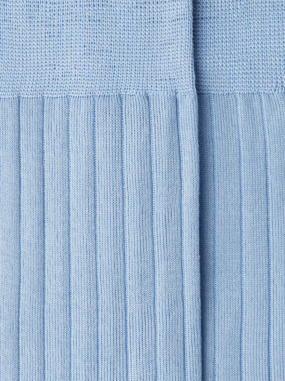 Hackett Ribbed-knit Contrast-panel Socks In Blue