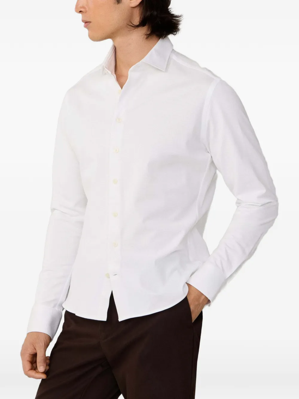 Hackett London Overhemd met knopen Wit