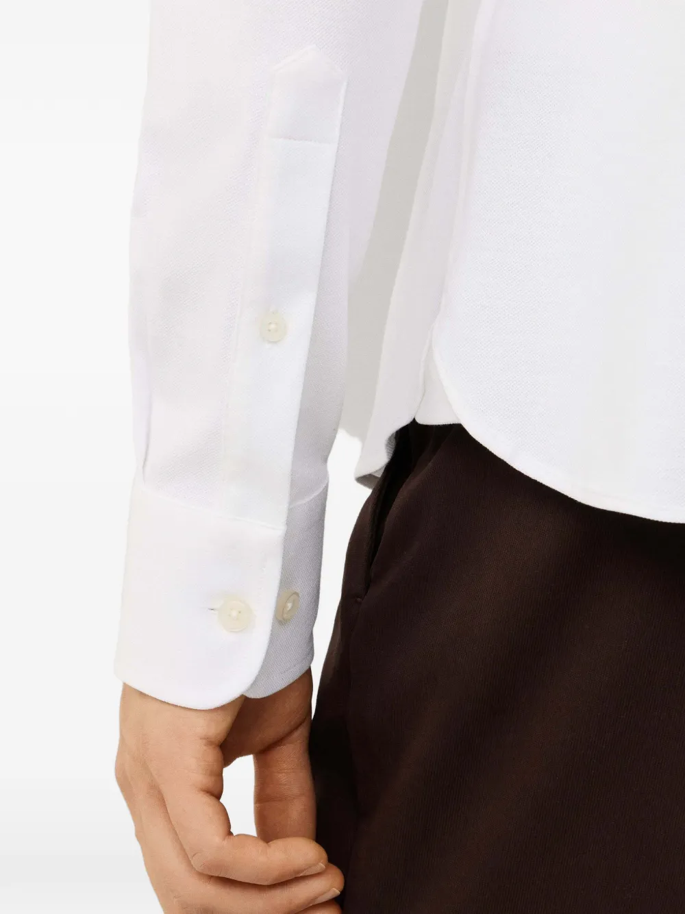 Hackett London Overhemd met knopen Wit