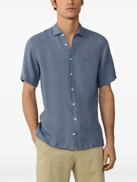 Hackett London short-sleeve linen shirt