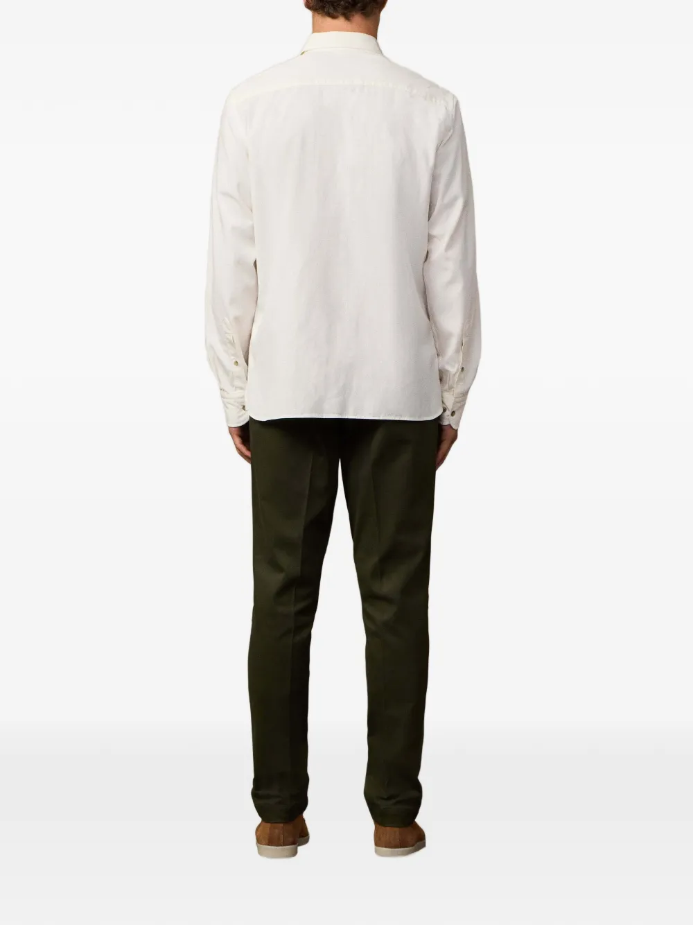 Hackett London Overhemd met patch Beige