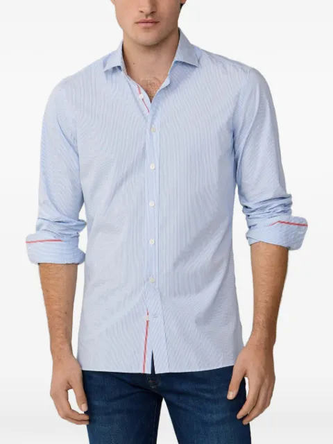 Hackett London striped cotton-poplin shirt